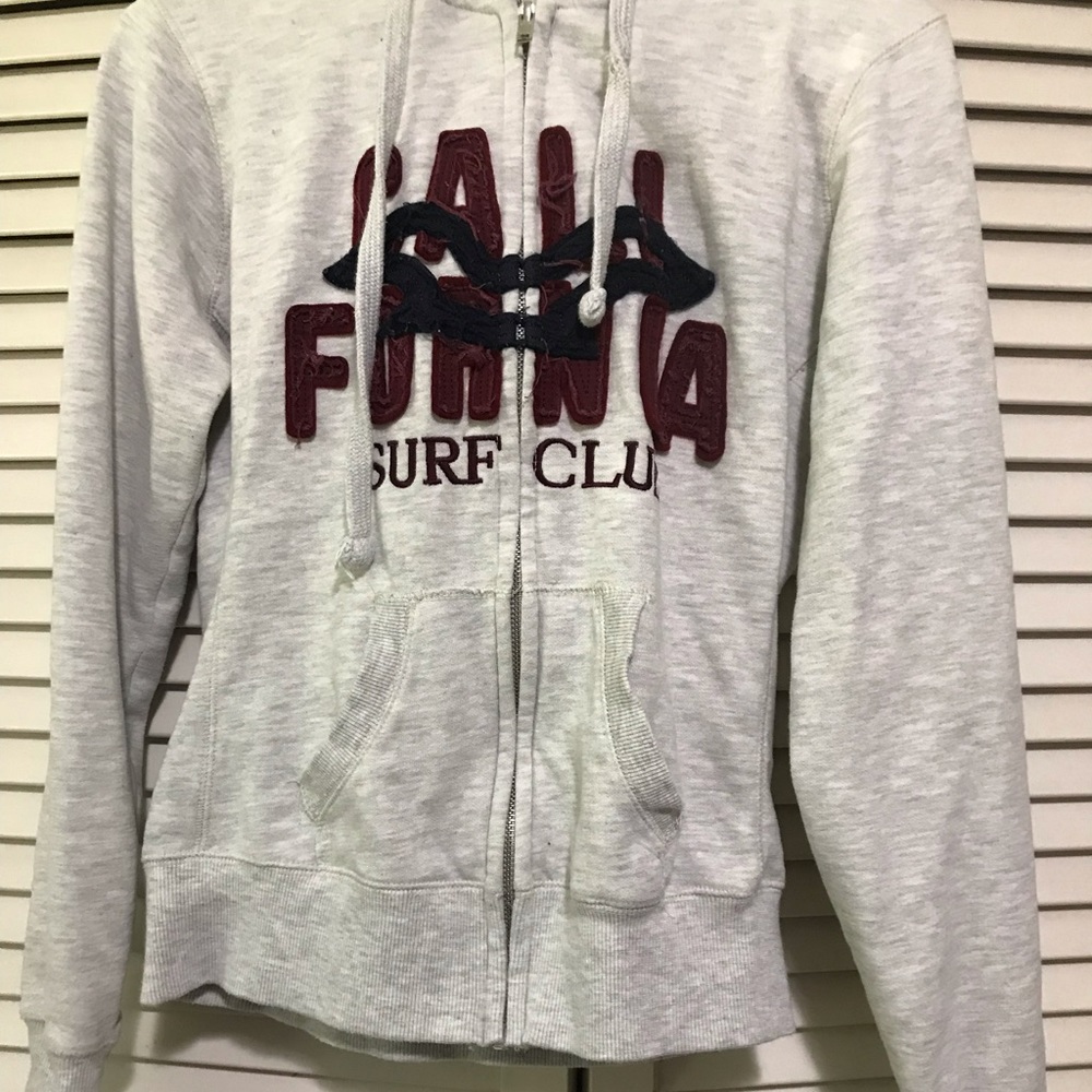 California Surf Club zip up sweater